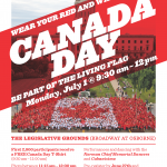 Canada Day Living Flag