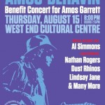 Amos Garrett Benefit w/ Nathan Rogers, Dust Rinos, Aug15 @TheWECC