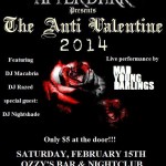 Feb15: Anti-Valentines 2014 feat. Mad Young Darlings, DJ Macabria...