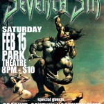 Feb15: Seventh Sin, Prophet, Sputnik, Northern Elms @ParkTheatreCafe