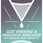 Mar22: Lost Weekend, Indicator Indicator, Hearing Trees @ParkTheatreCafe