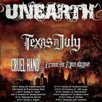 Jun6: UNEARTH, Texas in July, Cruel Hand, Armed for Apocalypse #metal