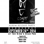 Comedy Album Release, Sept 24 at The King's Head Pub