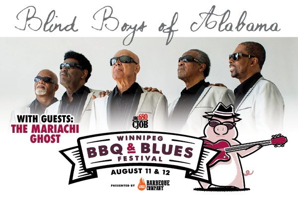Blind Boys of Alabama, Aug12 @TheBurtWPG @WpgBBQandBlues