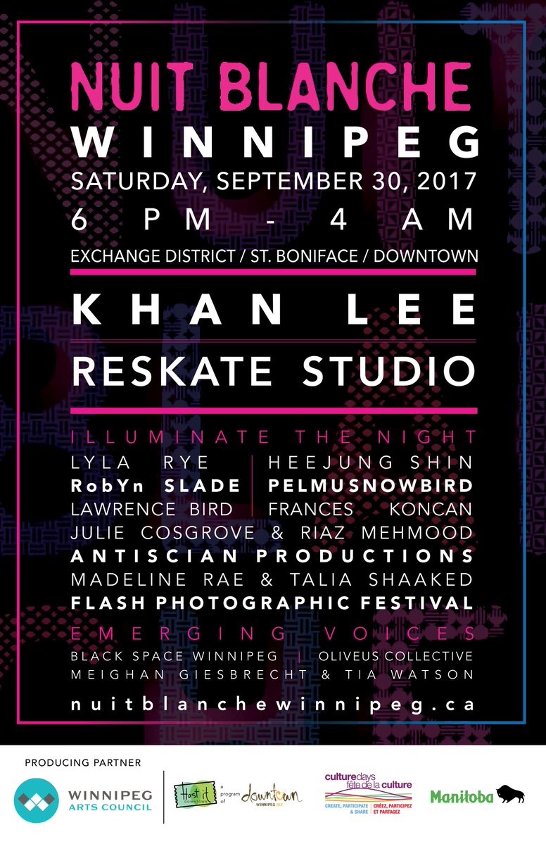 NUIT BLANCHE Winnipeg, Sep 30