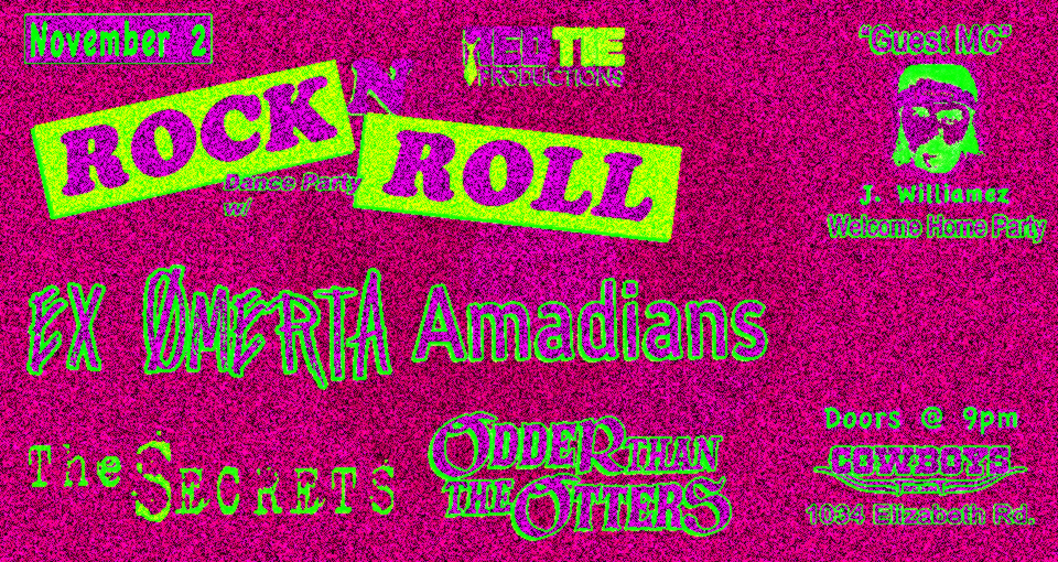 Odder than the Otters, The Secrets, Amadians, Ex Omerta @ Cowboys Fri., Nov.2